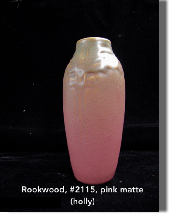 #2115, 6.50" high, pink matte, holly