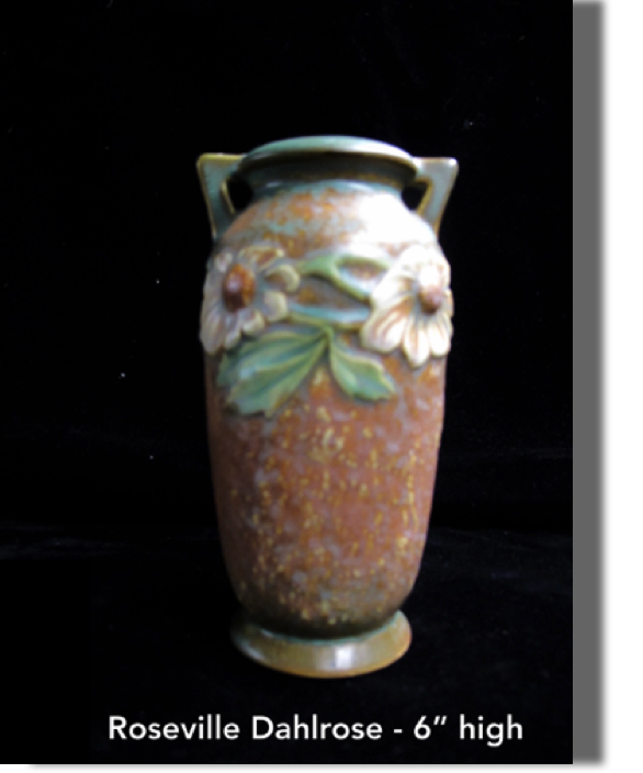 Roseville Dalhrose 1924-28 - vase with two handles - 6" high