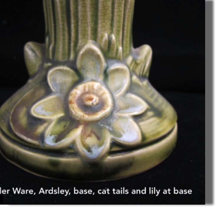 Base of Ardsley Weller Ware vase